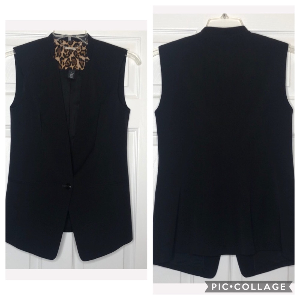 Whbm sleeveless blazer Sz 4